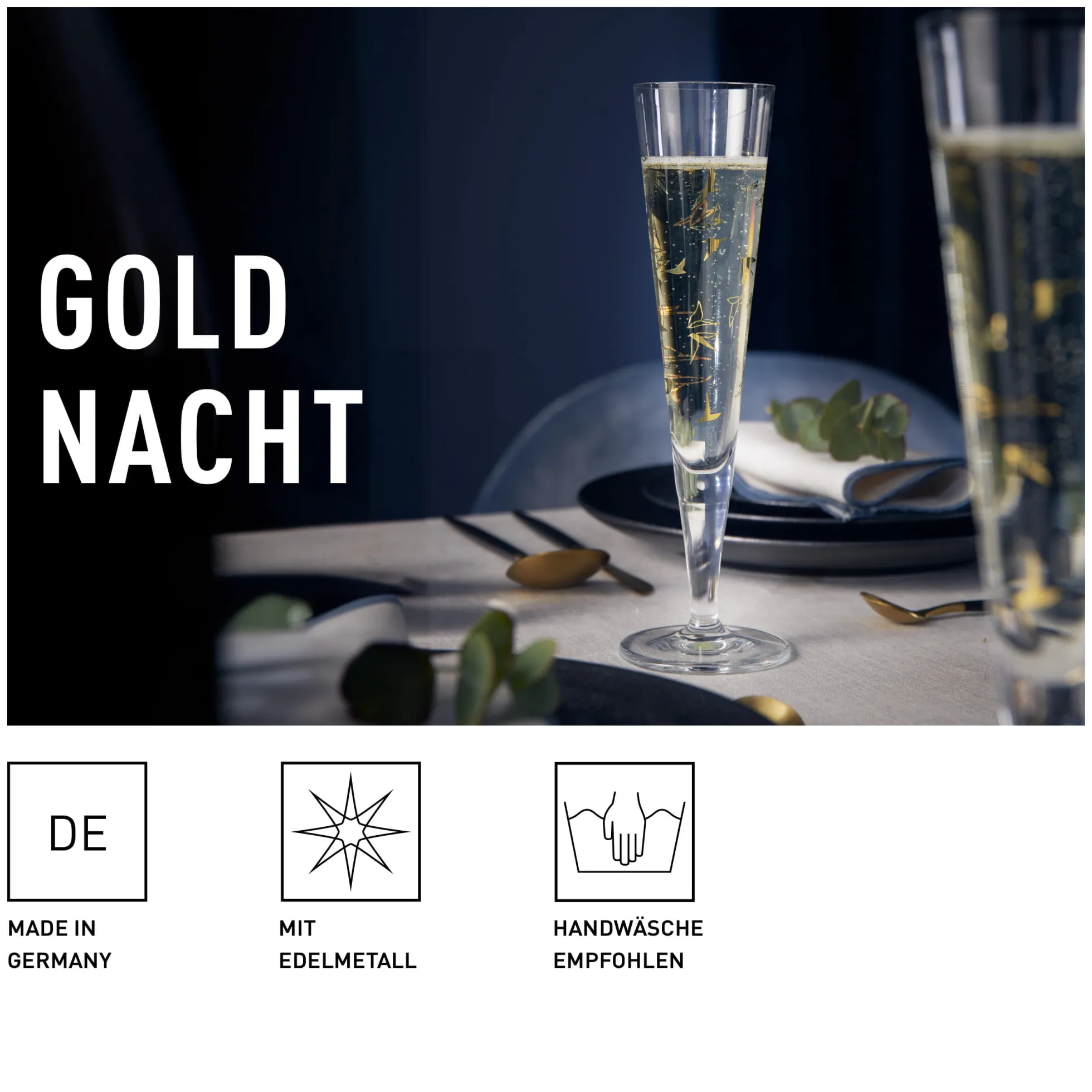 Ritzenhoff GOLDNACHT CHAMPAGNERGLAS #43