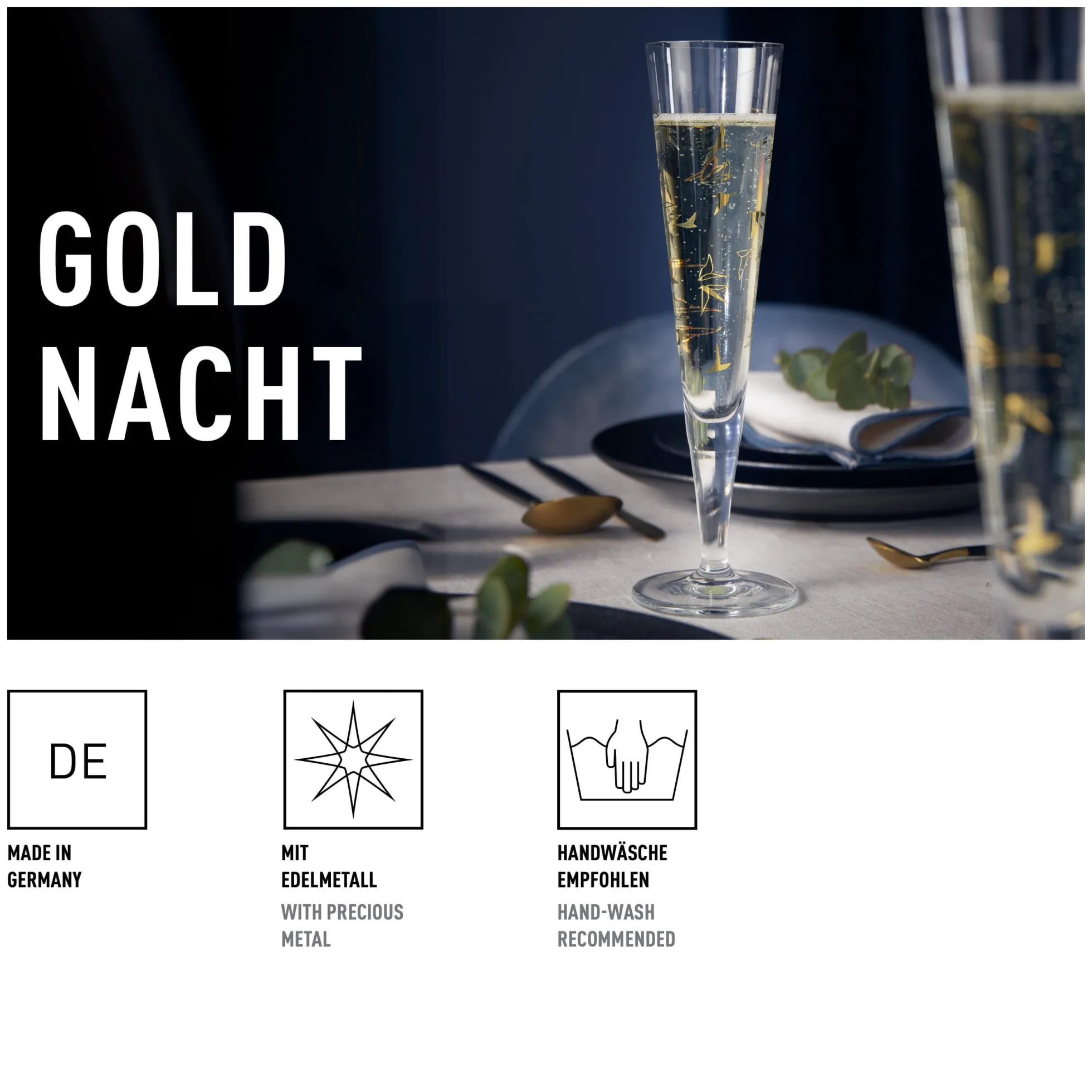 Ritzenhoff GOLDNACHT CHAMPAGNERGLAS #43