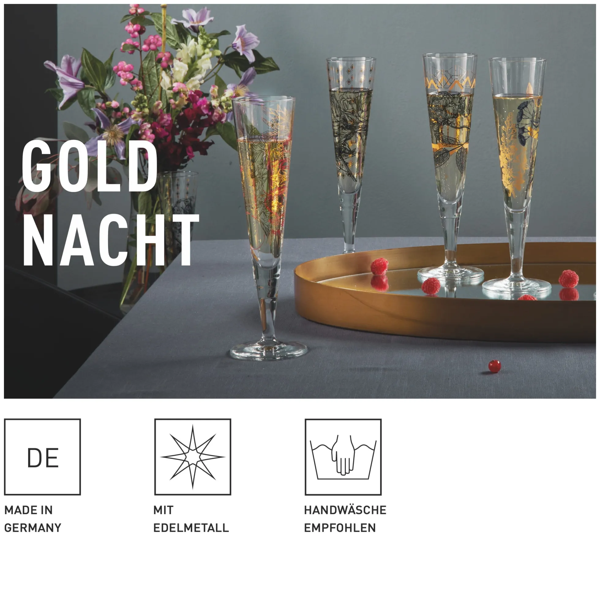 Ritzenhoff GOLDNACHT CHAMPAGNERGLAS #40