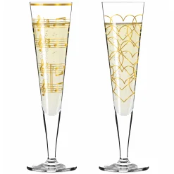 Ritzenhoff goldnacht champagnerglas-set h23