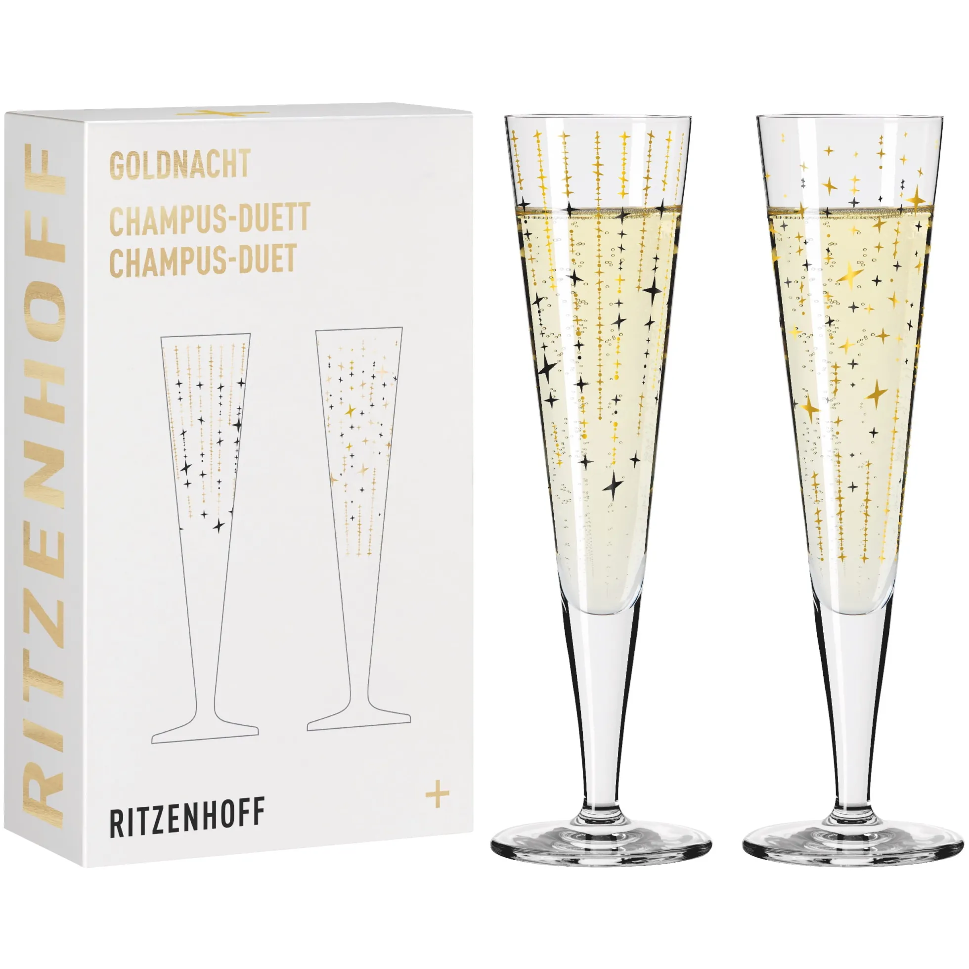Ritzenhoff GOLDNACHT CHAMPAGNERGLAS-SET H24