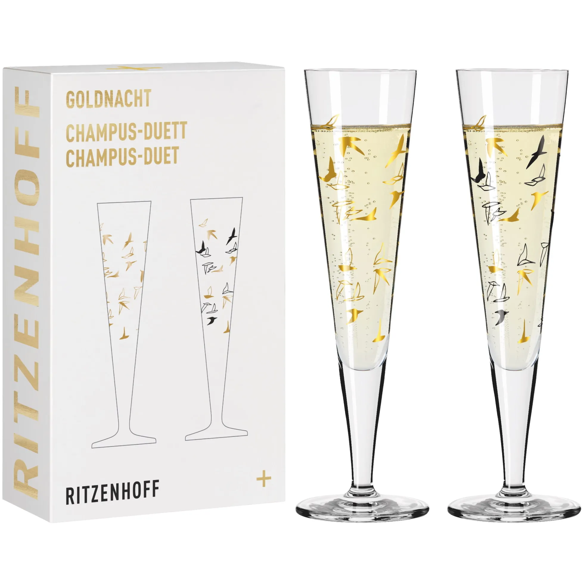 Ritzenhoff GOLDNACHT CHAMPAGNERGLAS-SET H23