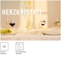 Ritzenhoff herzkristall rotweinglas-set h23