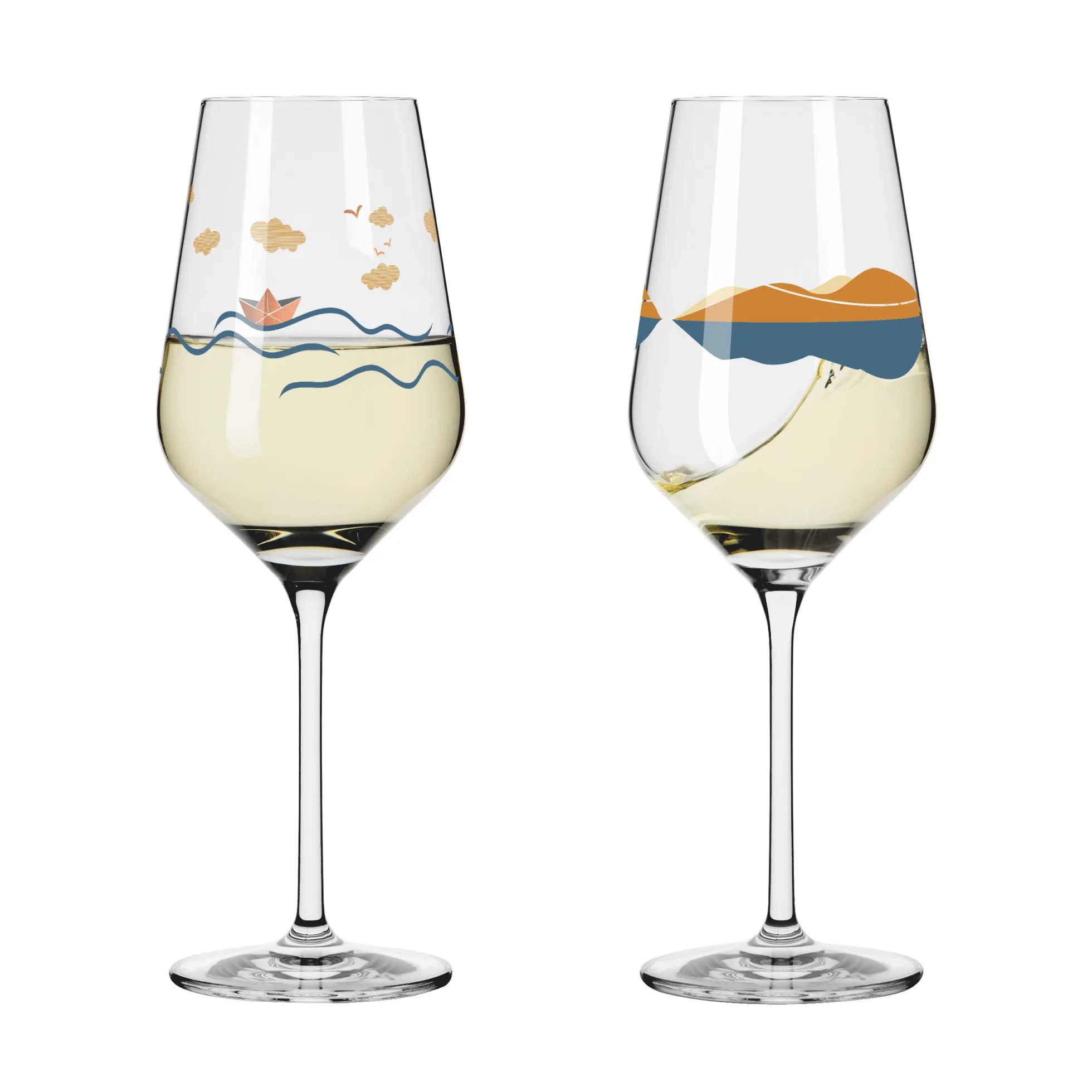 Ritzenhoff herzkristall weißweinglas-set h23