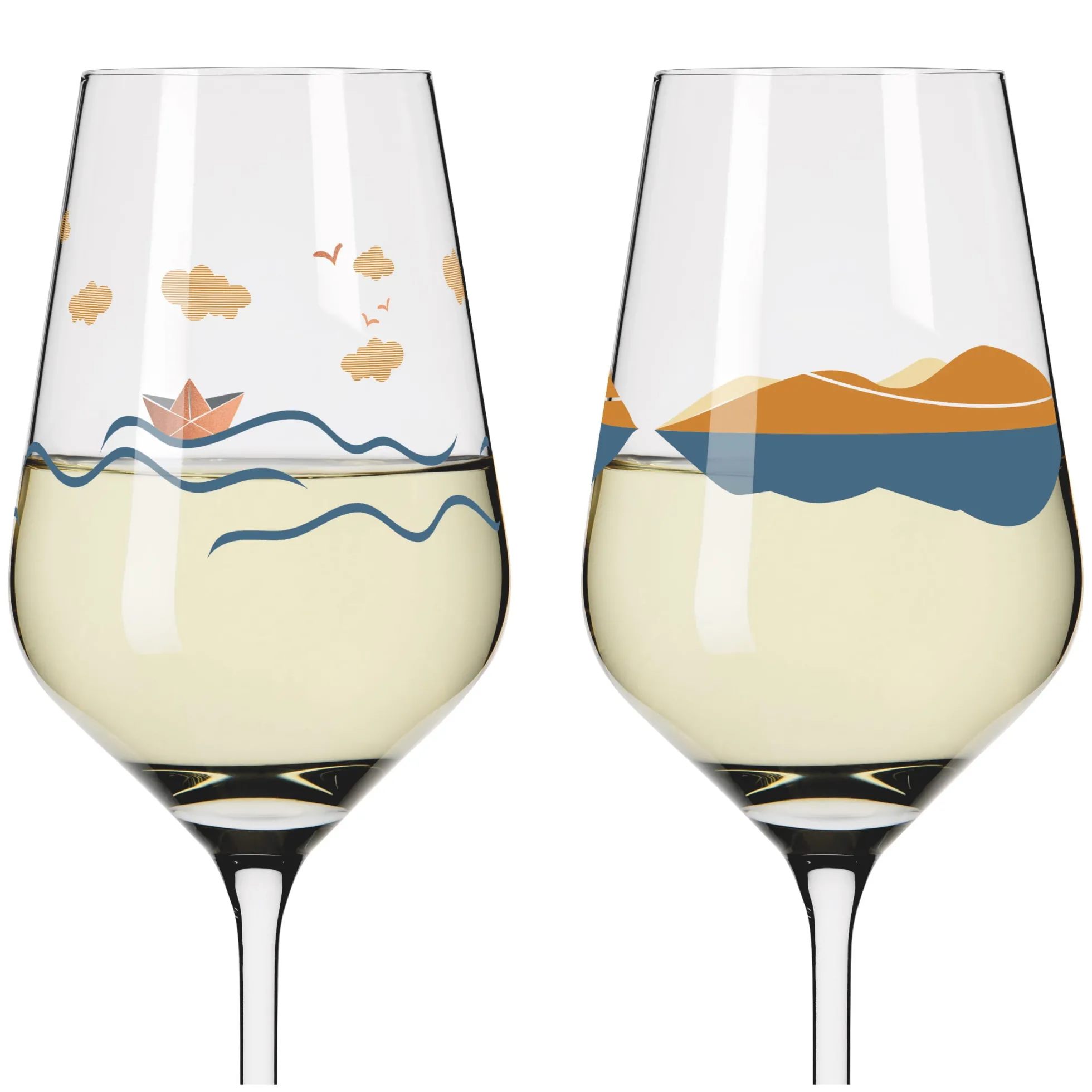 Ritzenhoff herzkristall weißweinglas-set h23