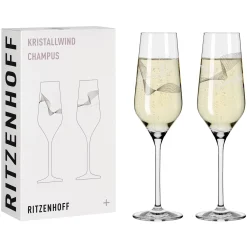 Ritzenhoff KRISTALLWIND CHAMPAGNERGLAS-SET #3, #4