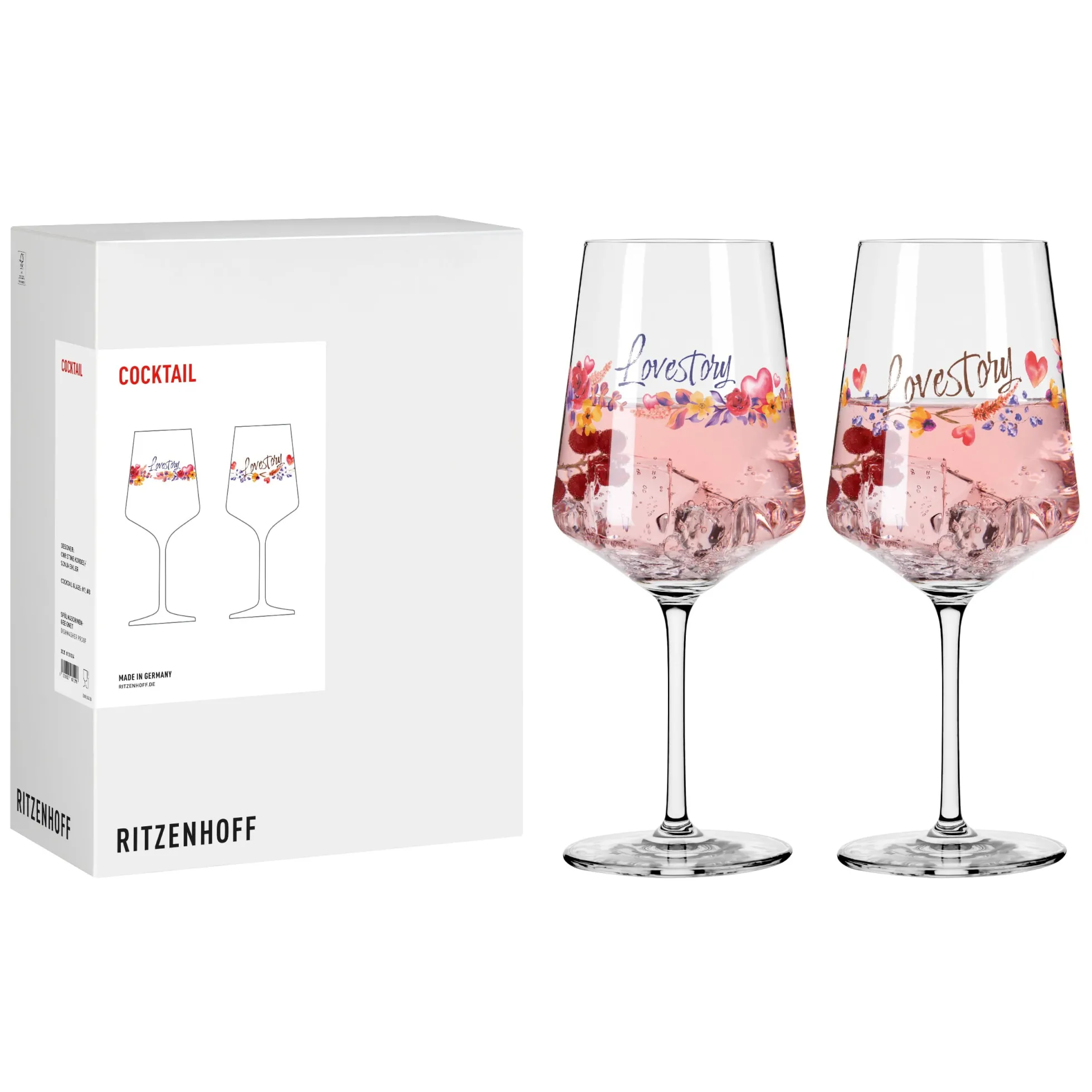 Ritzenhoff liebe cocktailglas-set #7 #8