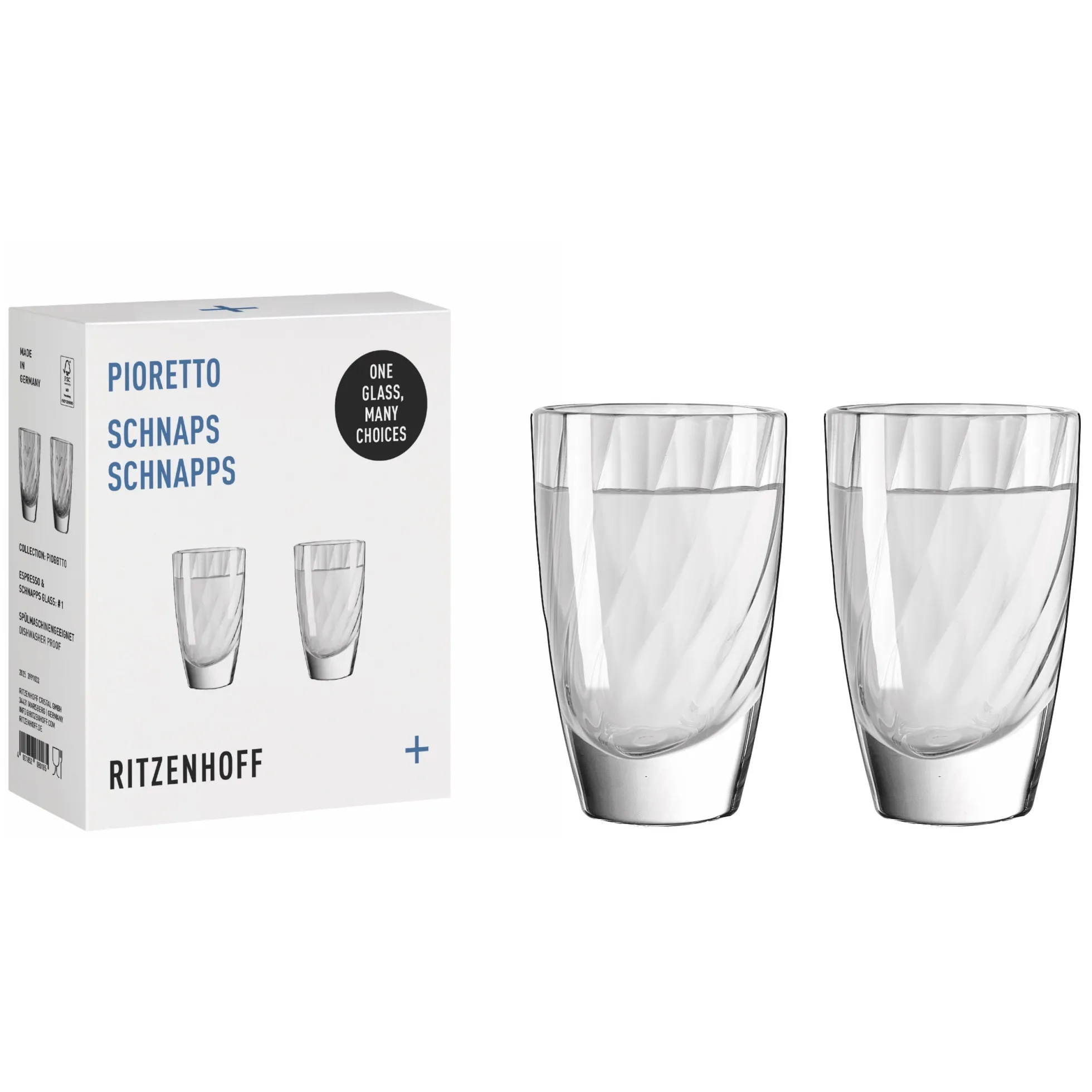 Ritzenhoff PIORETTO  ESSPRESSOGLAS-SET F25 DESIGN TEAM