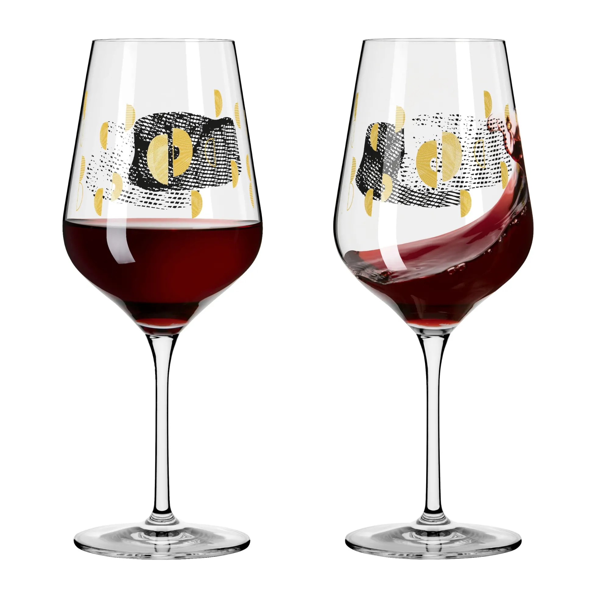 Ritzenhoff SAGENGOLD ROTWEINGLAS-SET #3, #4