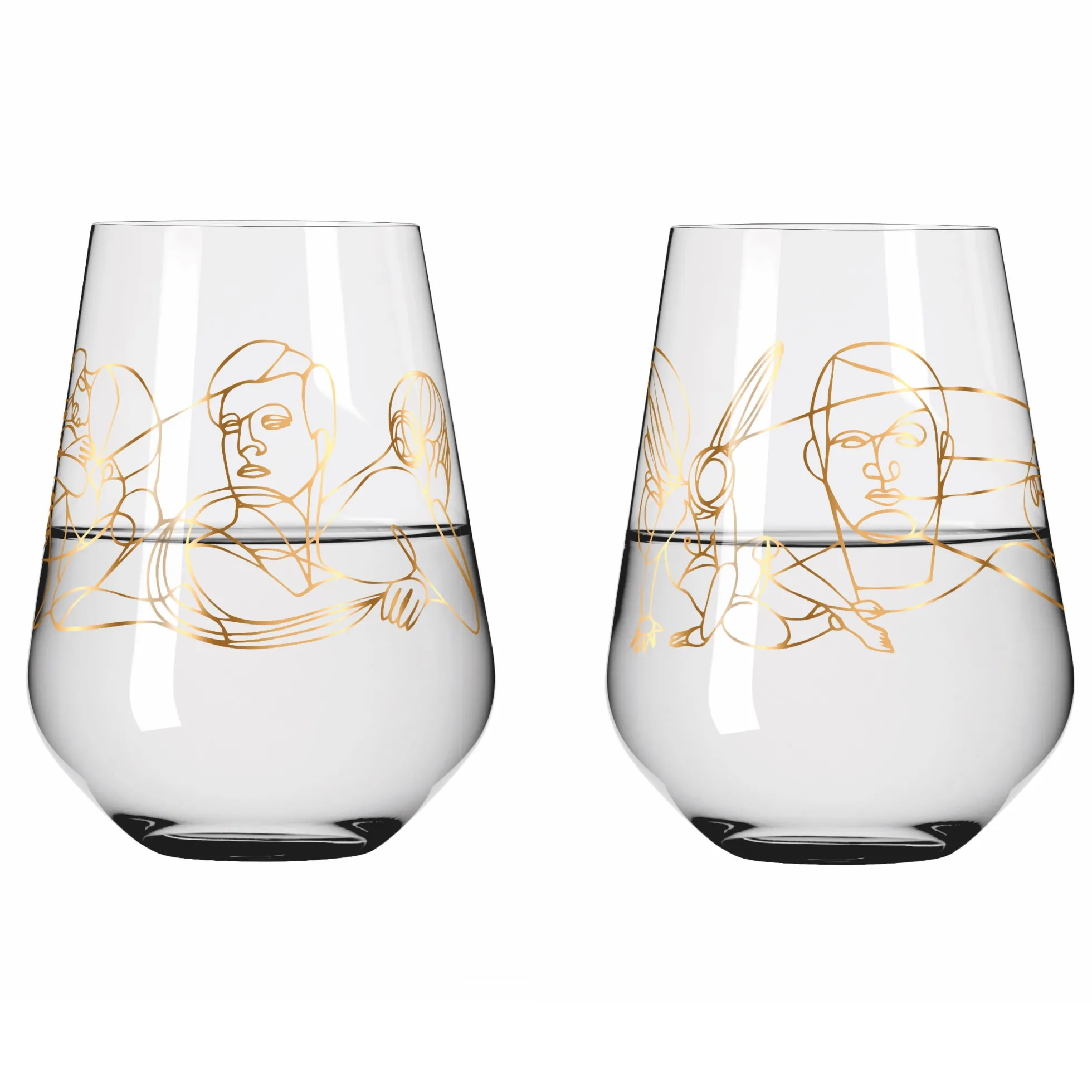 Ritzenhoff SAGENGOLD WASSERGLAS-SET #1, #2