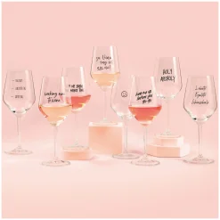 Ritzenhoff SAND & SODA WEINGLAS MIT SPRUCH - ZU VINO SAG ICH NIE NO