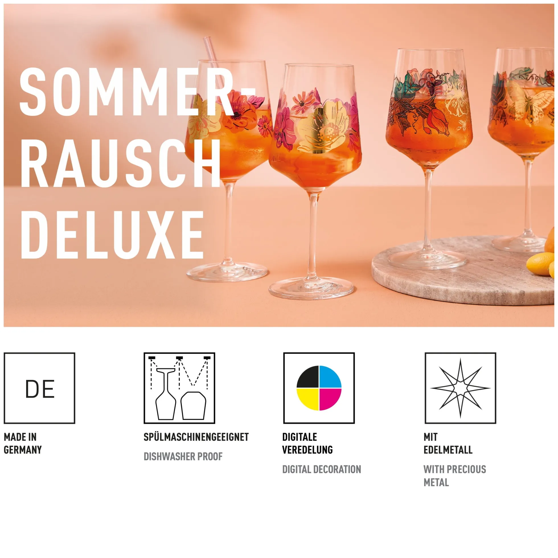 Ritzenhoff sommerrausch deluxe aperitifglas-set #21, #22