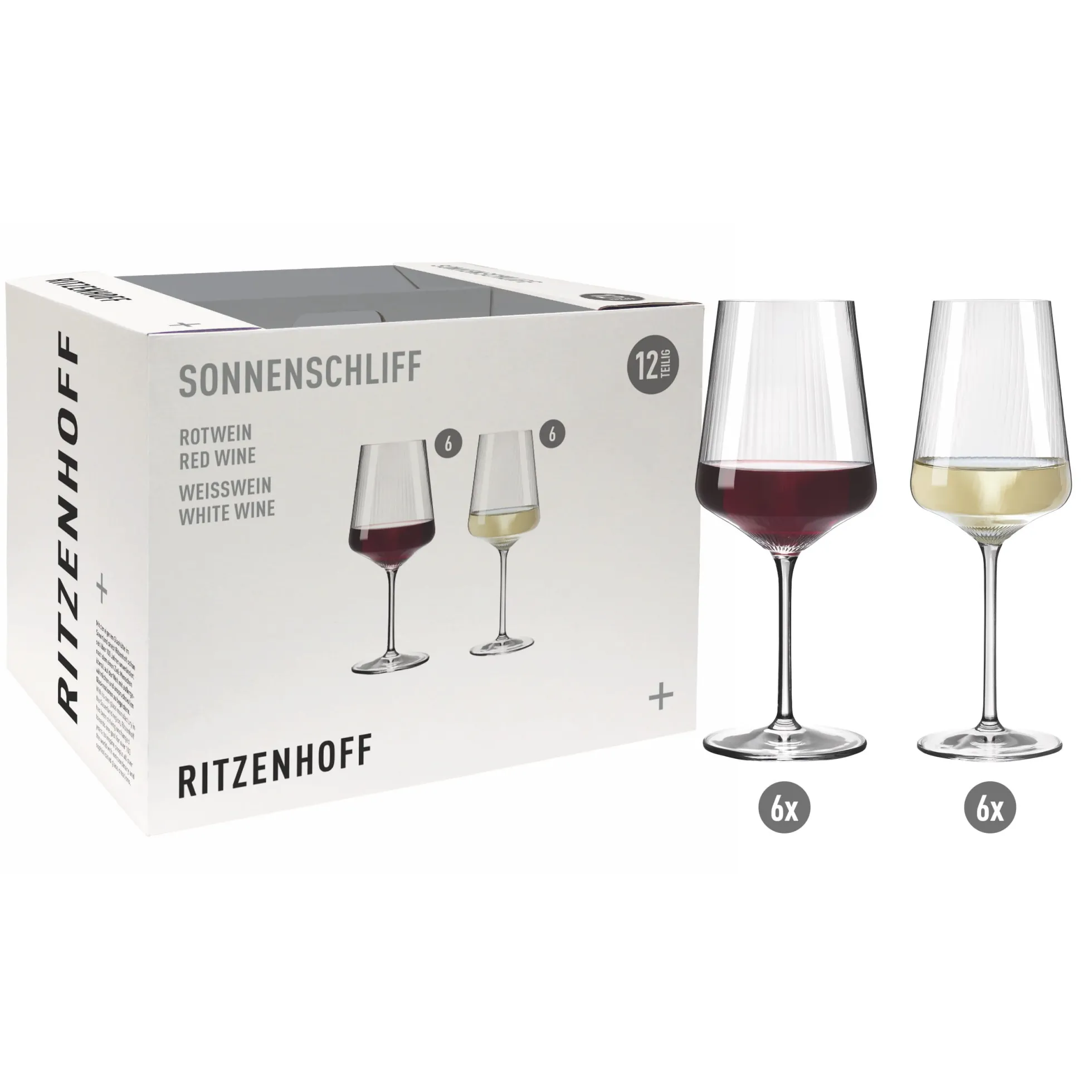Ritzenhoff SONNENSCHLIFF WEINGLAS-SET H24
