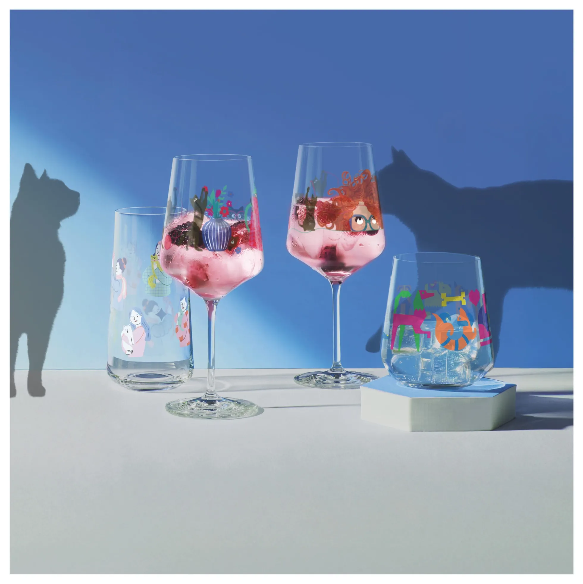 Ritzenhoff tierisch glücklich ginglas-set #1 #2